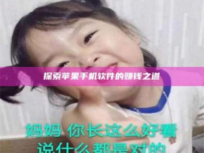 南安探索苹果手机软件的赚钱之道