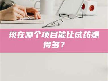 南安现在哪个项目能比试药赚得多？