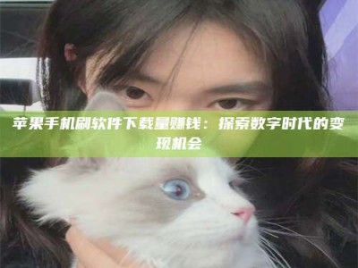 南安苹果手机刷软件下载量赚钱：探索数字时代的变现机会