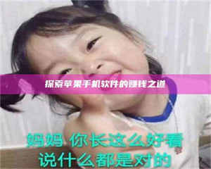 南安探索苹果手机软件的赚钱之道 第1张