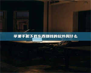 南安苹果手机下载东西赚钱的软件叫什么 第1张