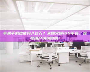 南安苹果手机也能月入过万？米赚火爆iOS平台，难怪用户纷纷抢购！ 第1张